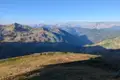 Ausblick auf die Berglandschaft.