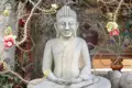 Meditierende Buddha-Statue