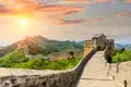 Chinesische Mauer bei Sonnenuntergang