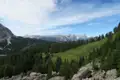 Aussicht auf die Dolomiten.