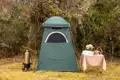 Mobile Camping-Dusche im Freien.