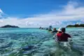 Kajakfahren im Meer