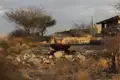 Eine Feuerstelle im Freien.