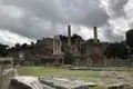 Historische Ruinen auf dem Palatin in Rom.