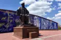 Statue von Mirzo Ulugbek, einem bekannten Astronomen und Herrscher.
