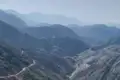 Panorama der Berglandschaft.