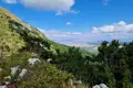 Panoramablick vom Berghang auf das Tal.