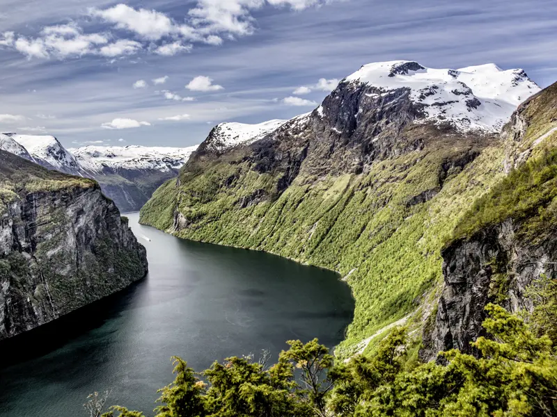 Ein Höhepunkt der Studienreise durch Norwegen: unser Besuch am Geirangerfjord.