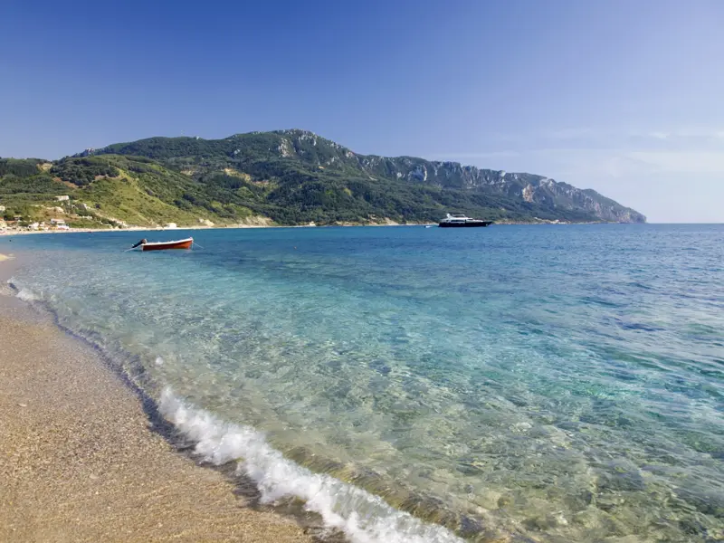 Unsere Entdeckungstour während der smart&small-Reise auf Korfu führt uns nach Agios Georgios in den Norden der Insel.
