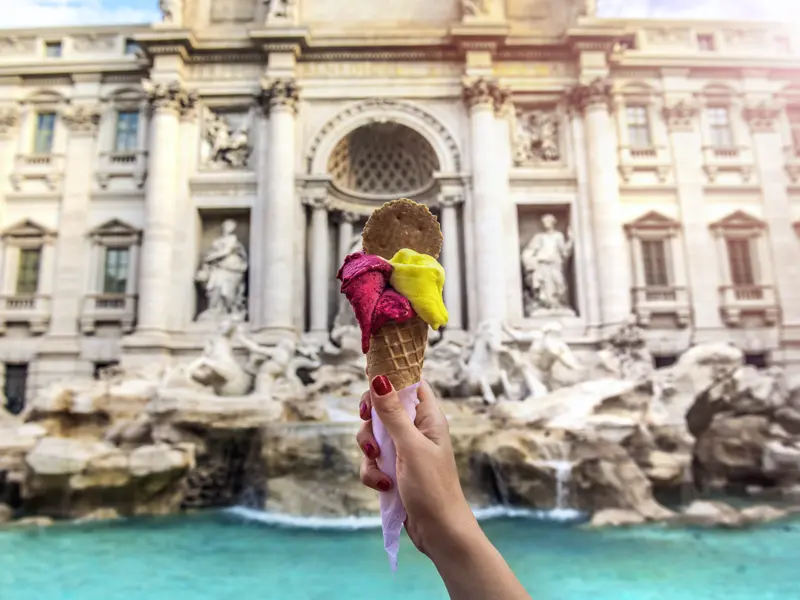 Liebhaber italienischer Eissorten kommen auf unserer Städtereise nach Rom voll auf ihre Kosten - das Gelato ist einfach köstlich!