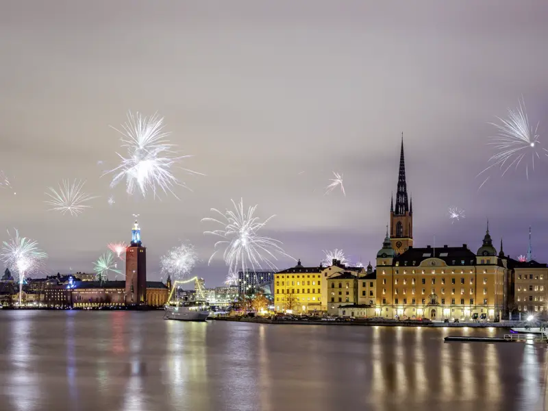 Gemeinsam begrüßen wir das neue Jahr in Schwedens Hauptstadt