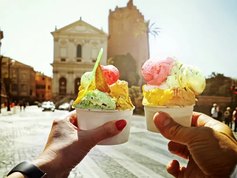 Was wäre ein Urlaub in Italien ohne italienisches Gelato? Auch auf unserer fünftägigen Städtereise nach Rom bleibt Zeit für eine leckere Erfrischung!