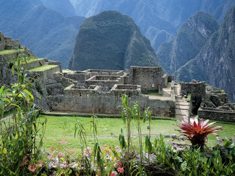 Ein Highlight unserer Studienreise durch Südamerika ist der Besuch der Inkafestung Machu Pichu.