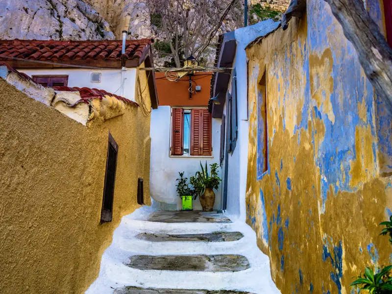 Eines der ältesten und malerischsten Viertel Athens - Anafiotika