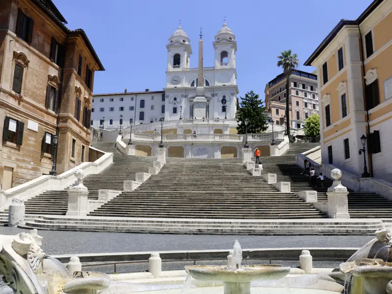 Ein Muss auf jeder Rom-Reise: die legendäre Spanische Treppe, die wir natürlich auf unserer Studiosus-Citylights-Städtereise ebenfalls besuchen.