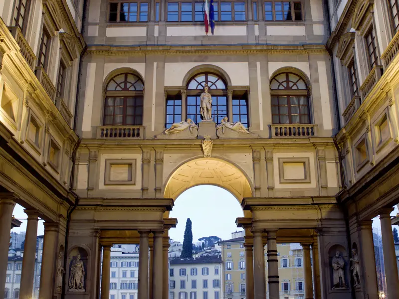Die Uffizien in Florenz besitzen eine der wichtigsten kunsthistorischen Sammlungen der Welt.
