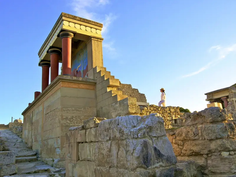 Ein Highlight unserer Singlereise über die Insel Kreta ist unser Besuch der Ausgrabungen in Knossos