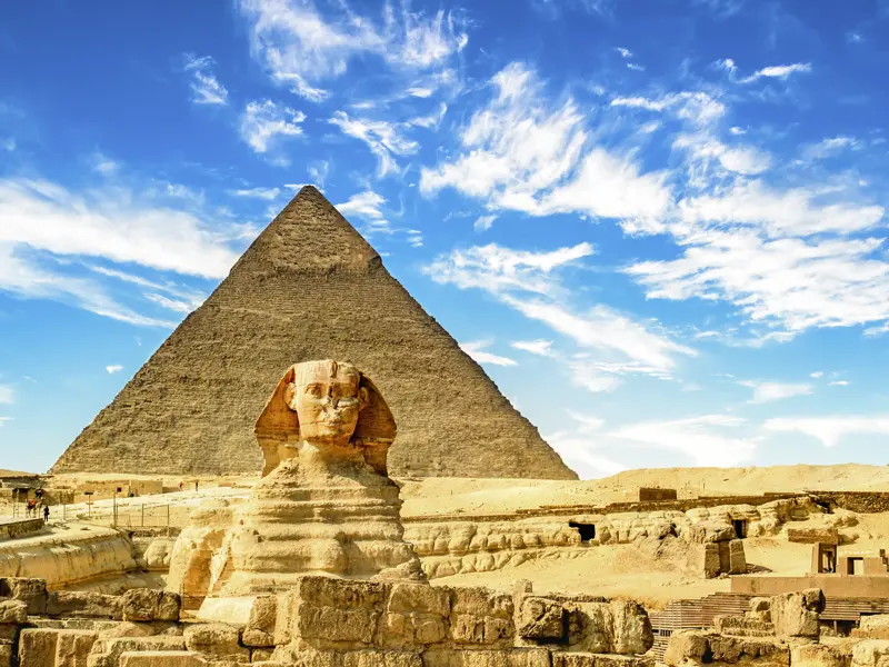 Bei unserer Städtereise nach Kairo darf ein Besuch bei den Pyramiden und dem Großen Sphinx nicht fehlen.