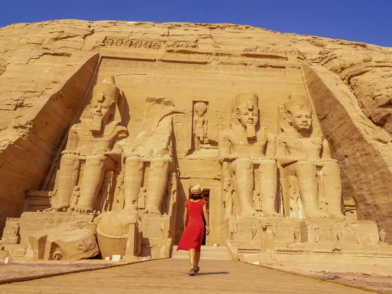 Auf unserer ausführlichen Studienreise durch Ägypten darf der Tempel von Abu Simbel nicht im Programm fehlen.