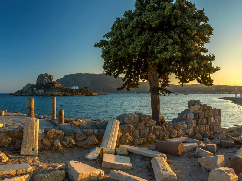 Spuren der Antike begegnen uns allerorten auf unserer Studienreise über die Inseln Kos und Rhodos.