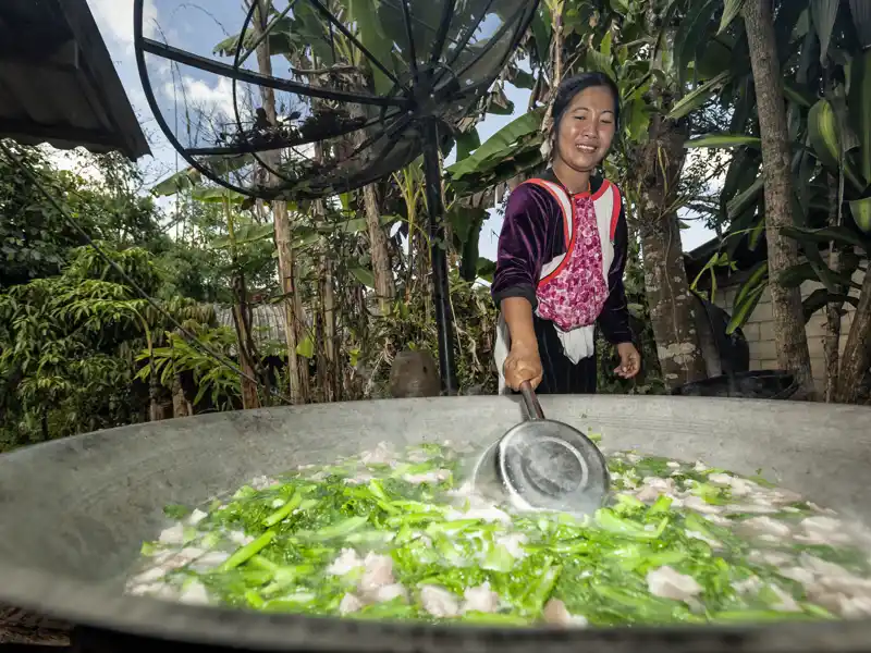 Neben der Geschichte des Landes und seiner religiösen Kultur kommt auf unserer umfassenden Studienreise durch Thailand auch der Alltag nicht zu kurz: Bei einem Kochkurs in Chiang Mai lernen wir die thailändische Küche kennen.