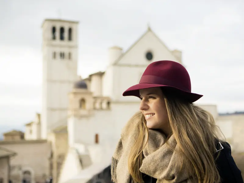 Die Basilika S. Franscesco in Assisi ist ein Anziehungspunkt auf unserer smart&small-Reise durch Umbrien.