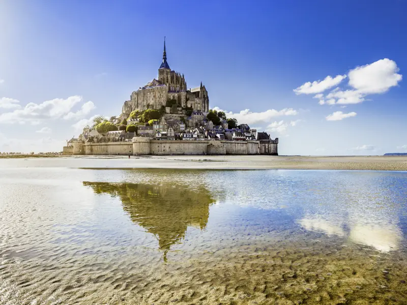 Ein Höhepunkt jeder Bretagne-Reise: der Ausflug zur Klosterinsel Mont Saint-Michel.