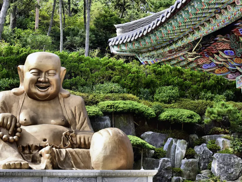 Auf unserer Studienreise durch Südkorea besuchen wir auch einige besonders sehenswerte buddhistische Tempel.