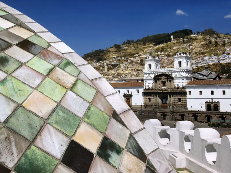 Auf unserer Naturerlebnis-Studienreise durch Ecuador besuchen wir auch die Hauptstadt Quito und deren Altstadt (UNESCO-Welterbe).