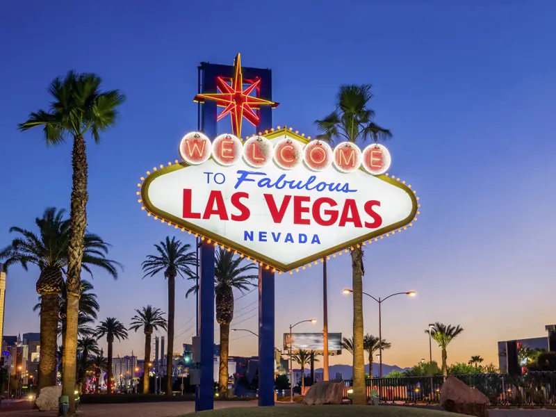 Las Vegas ist uns einen Besuch wert auf unserer Studienreise an die Westküste der USA.