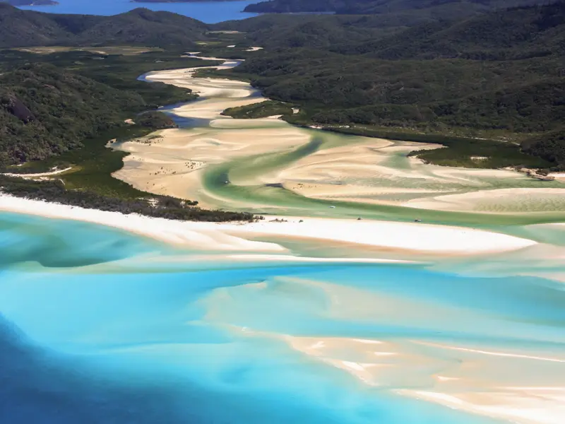 Auf unserer Naturreise Australien sehen wir viele Wälder, Strände und Flüsse.