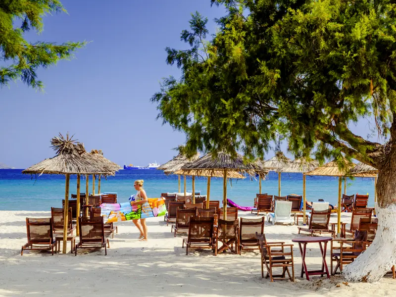 Auf den Inseln Rhodos und Kos kann man viel besichtigen. Wir nehmen uns aber auch Zeit für Erholung am Strand.