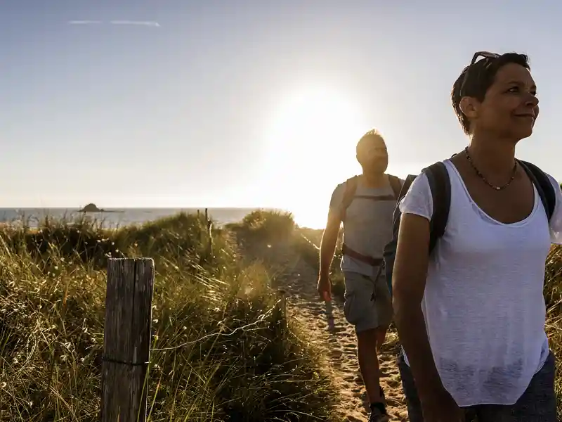 Auf unserer Wander-Studienreise in die Bretagne zwischen Menhiren und Meer erkunden wir auch die mal wilden, mal lieblichen Küstenlandschaften am Atlantik.