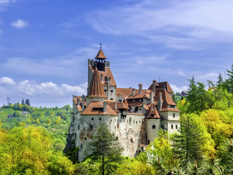 Auf unserer zwölftägigen Wander-Studienreise durch Rumänien sehen wir auch die Törzburg.