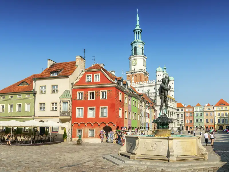 Bei Ihrer Reise durch Polen erkunden wir bei einem Spaziergang durch Posen die Altstadt mit dem Rathaus im Renaissancestil.