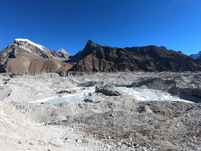 Gletscher und Berge