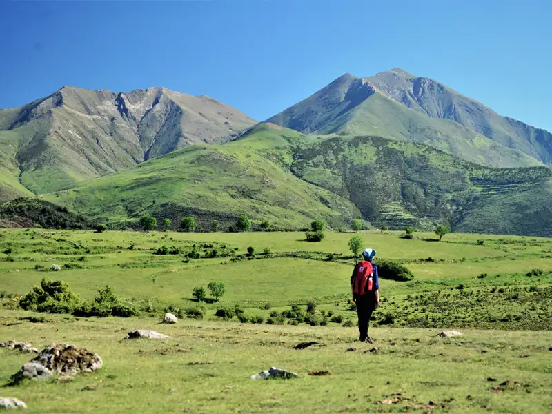 Wanderer in den Bergen