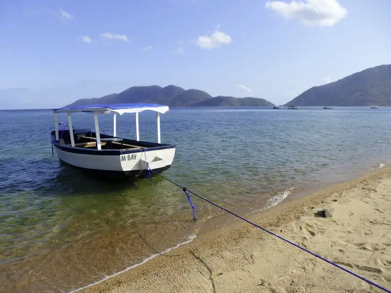 Boot am Strand