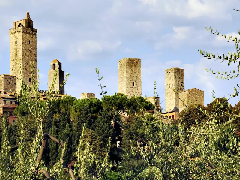 Die historischen Türme von San Gimignano, Italien.