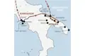 Reisekarte der Marco Polo Entdeckerreise Apulien.