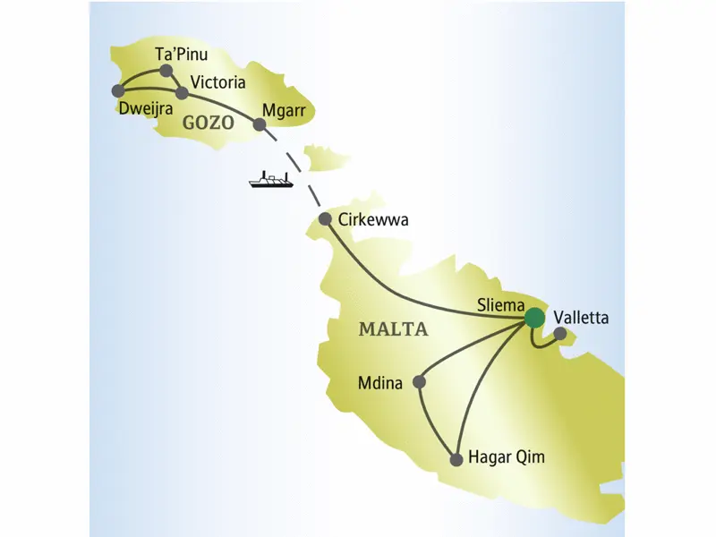 Verbringen Sie Silvester mit anderen Singles und Alleinreisenden auf Malta! Sie besuchen die Hauptstadt Valetta und die Nachbarinsel Gozo.