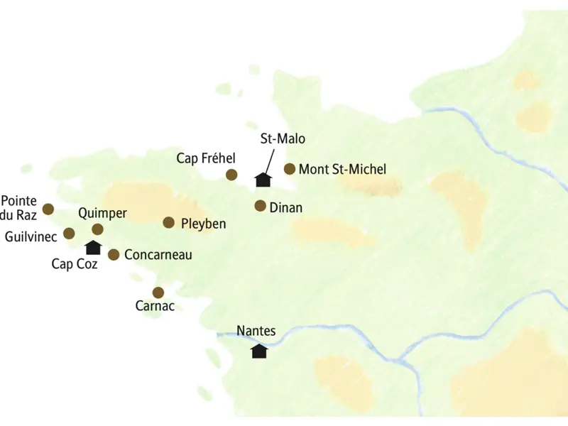 Entdecken Sie auf dieser Rundreise die Bretagne, den wilden Westen Frankreichs.