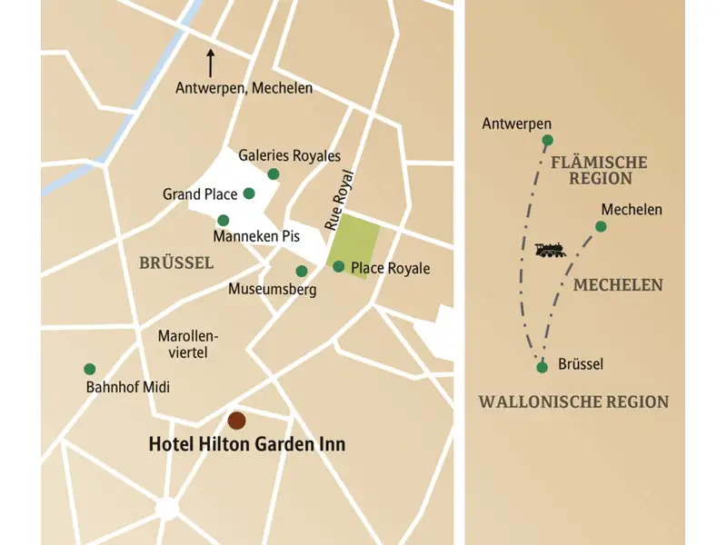 Freuen Sie sich auf Ihren Städteurlaub mit Studiosus CityLights! In kleiner Gruppe mit maximal 15 Gästen und qualifizierter Studiosus-Reiseleitung enrkunden Sie die spannendsten Seiten der belgischen Hauptstadt Brüssel.